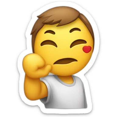 Handing by the earasking sorry sticker