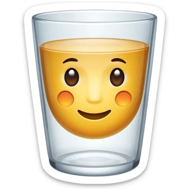 empty cup glass sticker