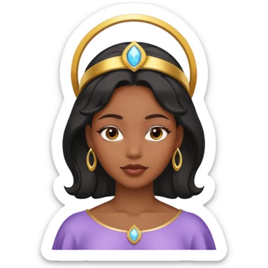 woman of God (black girl, super feminine and pretty) sticker