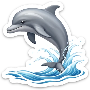A playful dolphin leaping from the waves.



























































 sticker