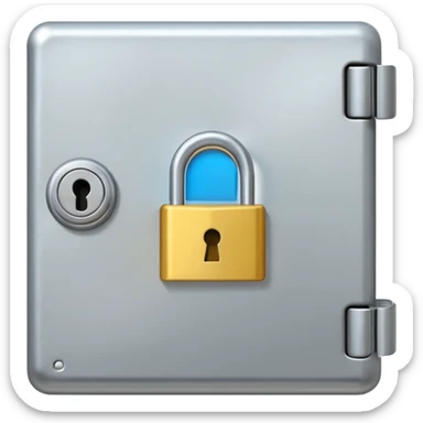 Keycard lock on aDoor sticker