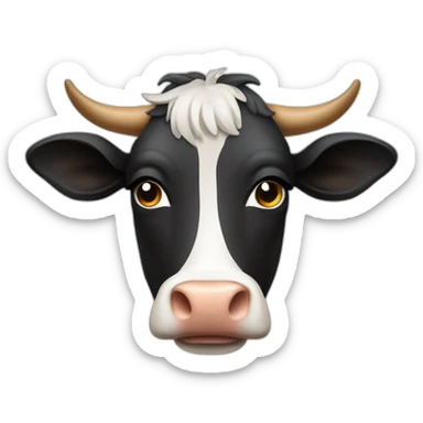 Vache en colère  sticker
