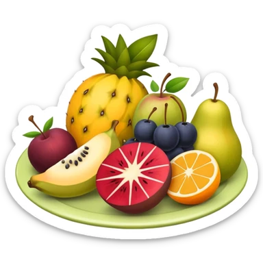fruits plate sticker