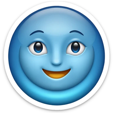 Blue tick mark sticker