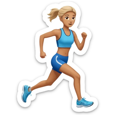 mulher correndo sticker