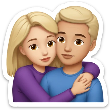 Two naked people having sex sticker