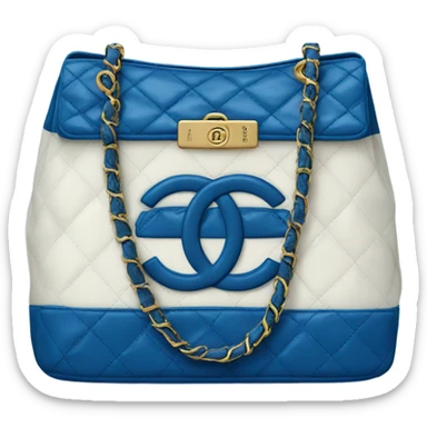 Blue chanel bag sticker