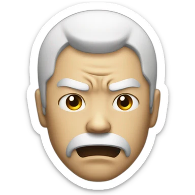 angry japanese sticker