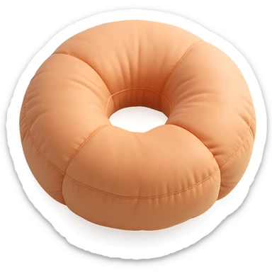 a donut in cushion style sticker