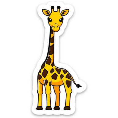 Giraffe sticker