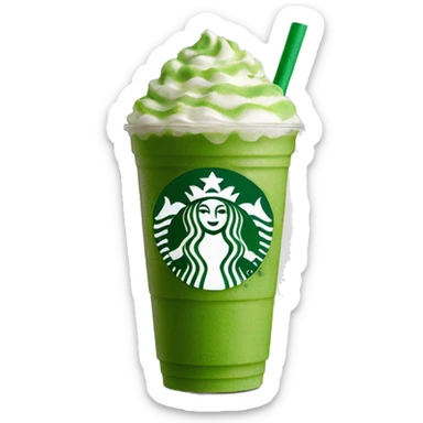 Starbucks matcha frappucino sticker