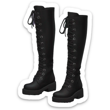 Goth platform boots sticker