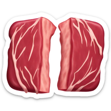 Two slabs of meant going opposite directions sticker