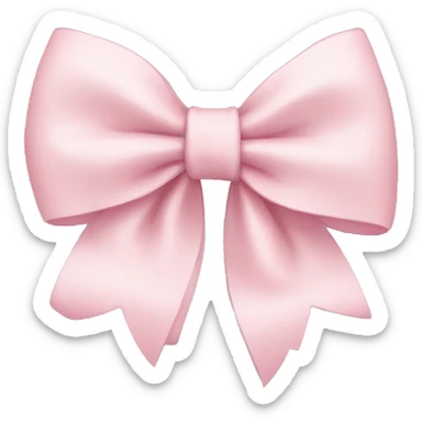 pale pink bow sticker