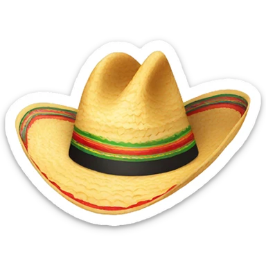 Mexican sombrero small sticker