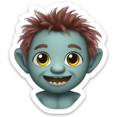 cute troll doll sticker