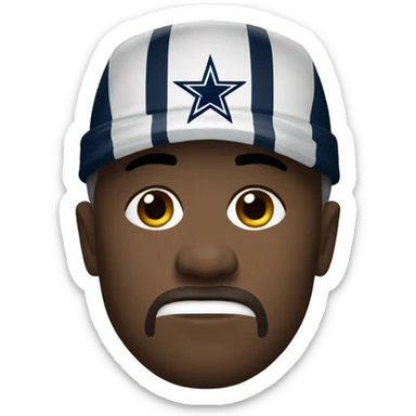 Sad Dallas Cowboys fan sticker