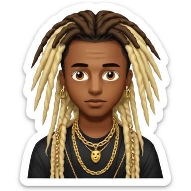 PLAYBOI CARTI WITH LONG DREADS  sticker