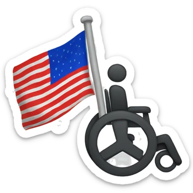 Disability flag sticker