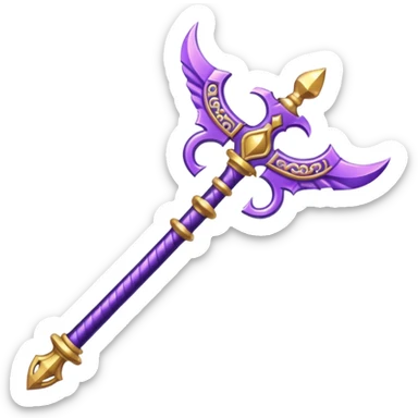 Pretty purple classy weapon sticker