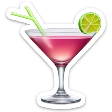 Cosmopolitan cocktail sticker