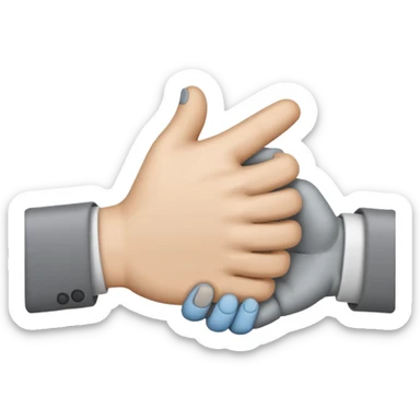 emoji of Handshake with a Slash (broken handshake) sticker