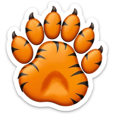 pata de tigre sticker