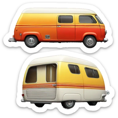 hot rod caravan, 1974 sticker