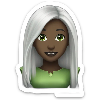 Elphaba wicked cynthia erivo black hair sticker