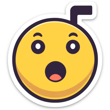 shocked emoji sticker