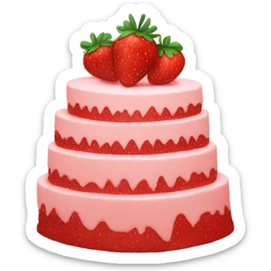 cake strawberry ucapan happy new year sticker