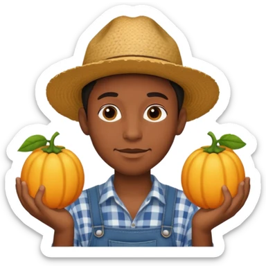 young black farmer sticker