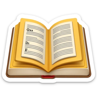 A minimalist emoji-style icon representing wordplay — symbolizing creativity with language. It features an open book or speech bubble merging with playful letters or word fragments, forming a clever visual pun. sticker