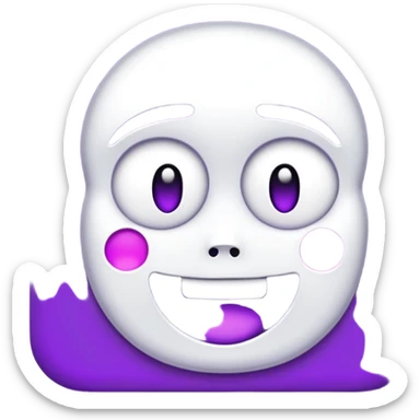 word bitch in purple text only sticker