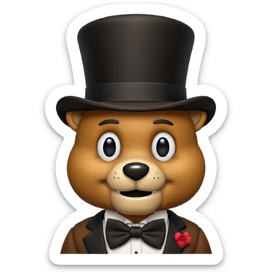 Freddy fazbear sticker