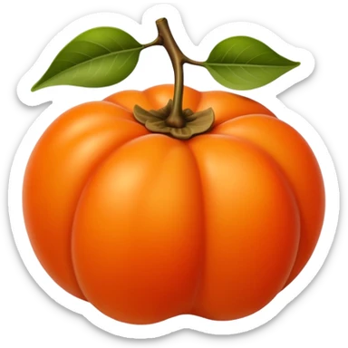 persimmon fruit sticker