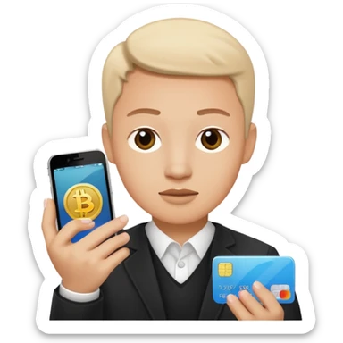 ACCEPTED PARTICIPATION METHODS — Mobile Wallet (white iphone with bank app 45 degree) sticker