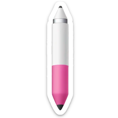 Apple Pencil with pink case sticker