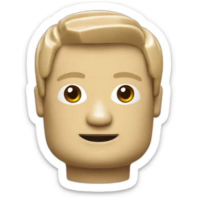 Lego head sticker