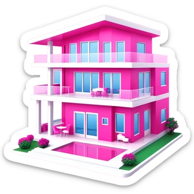 Real Life Barbie Dream House sticker