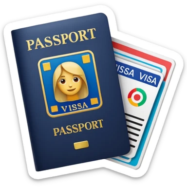 passport with visa sticker