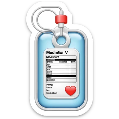 Medication iv label sticker