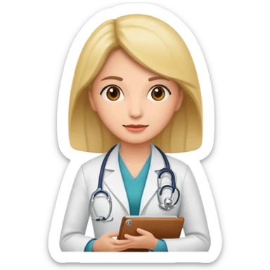 doctor woman sticker