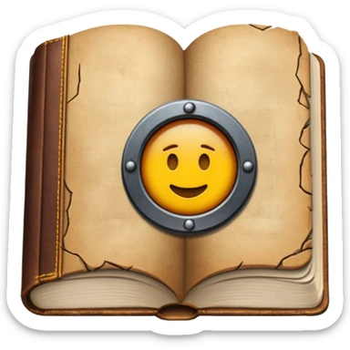 Book with “Chapter 4?” stamped on it sticker