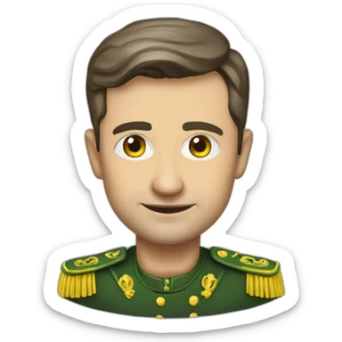 Zelensky president of Ukraine sticker