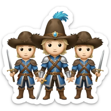 3 musketeers sticker