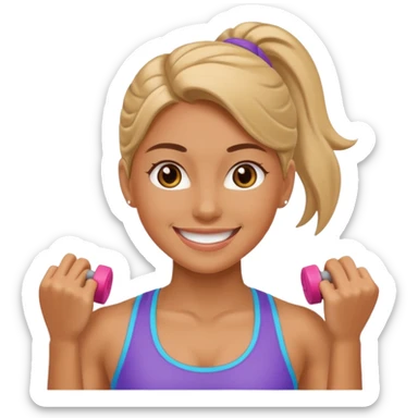 Gym girl sticker
