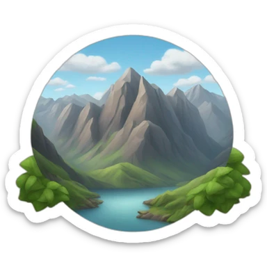 Mountains sticker