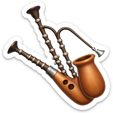 scotch bag pipe instrument sticker