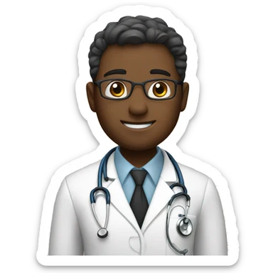 doctor saying thank you sticker